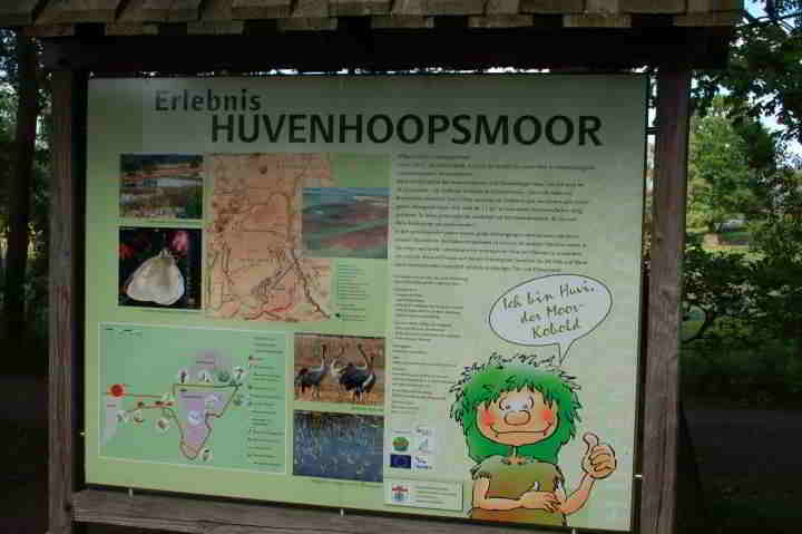 Naturschutzgebiet Huvenhoopsmoor bei Gnarrenburg in Niedersachsen